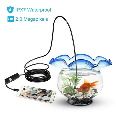 Endoscope IP67 Waterproof Borescope HD Resolutions Inspection Camera Snake Camera for Android and Smartphone,(16.5FT)