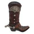 thumbnail image 2 of HiEnd Accents  Tooled Cowboy Boot Vase, 2 of 2