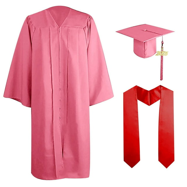GraduationMall Graduation Gown And Cap For Adults 2025 Year Charm Unisex