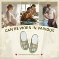 thumbnail image 7 of Rateoe Flowers And Buds Print Women's Men's Cotton Knit Slippers Lightweight Memory Foam Indoor House Shoes with Anti-Skid Sole-44/45, 7 of 7