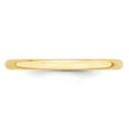 thumbnail image 3 of 14K Yellow Gold 2mm Light Weight Half Round Band Ring Size 12.5, 3 of 7