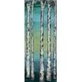thumbnail image 2 of Medley, Elizabeth 15x32 Black Ornate Wood Framed with Double Matting Museum Art Print Titled - Tall Trees I, 2 of 4