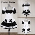 thumbnail image 7 of Women's Anime Maid Cosplay Outfit, Anime Cosplay Apron Fancy Dress with Stockings, 7 of 7