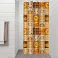 thumbnail image 2 of Fall Pumpkins Sunflowers Leaves Shower Curtain 36"x72" ,Bathroom Decorative Shower Curtains Set with 12 Hooks,Modern Waterproof Washable Shower Curtain, 2 of 6