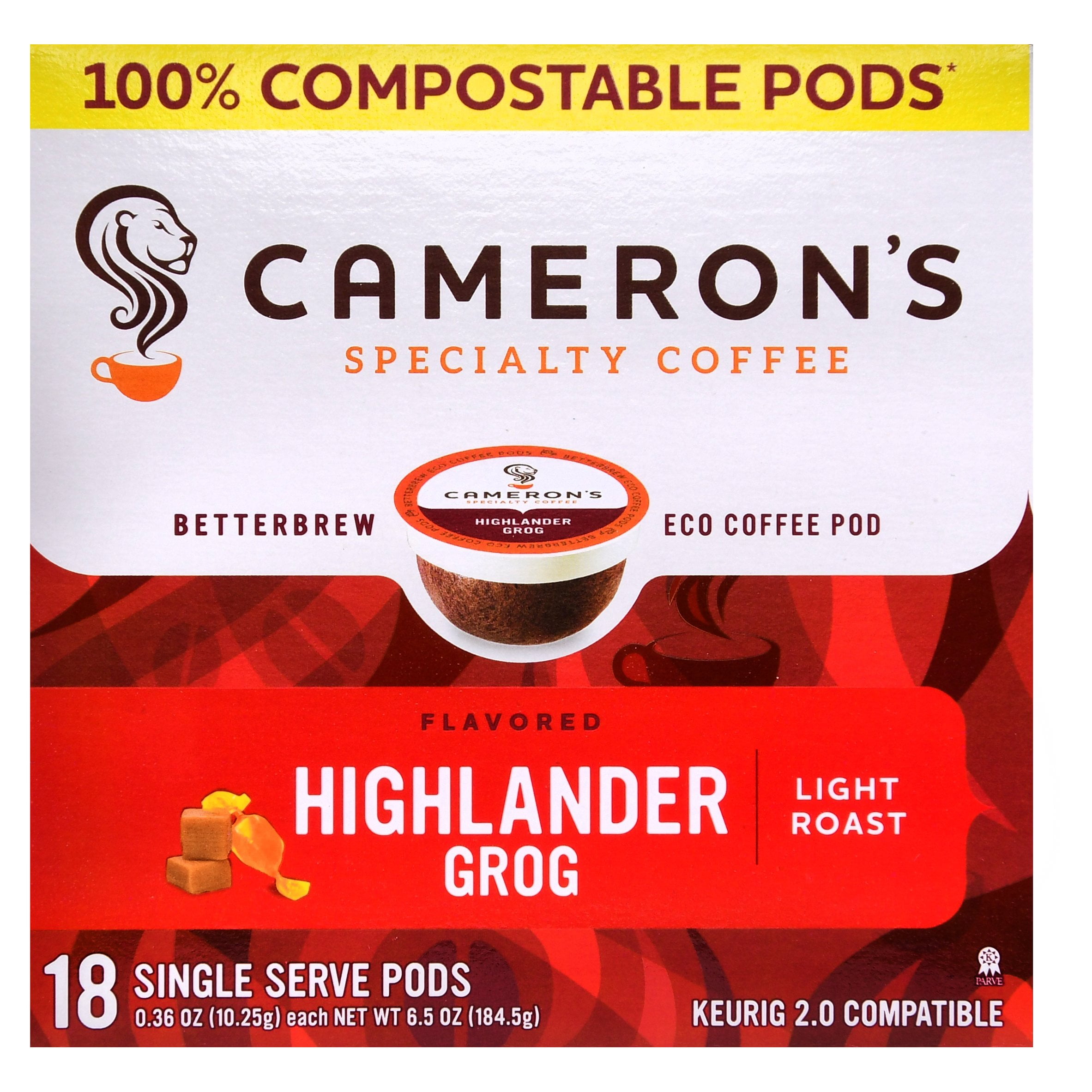 Camerons Coffee 18ct Highlander Grog 6.52oz