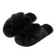 thumbnail image 4 of Durable Soles Plush Slippers For Girls Indoor Winter Use Black Size 38-39 1 Pair, 4 of 5