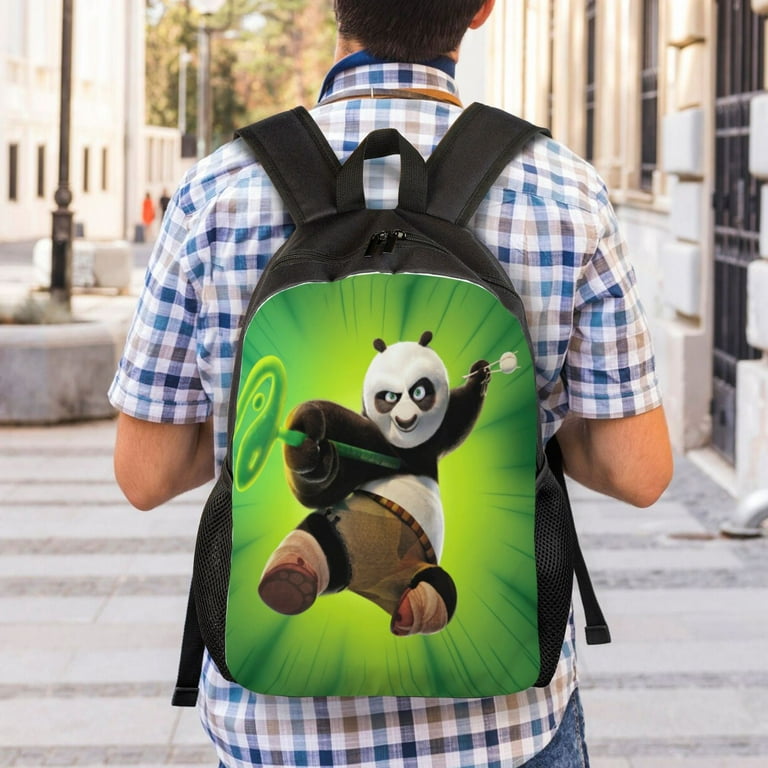 Kung Fu Panda Backpack Cartoon school Bag Travel Bag Portable Large Capacity Sports Backpacks Computer Bag For Boys Girls Teens