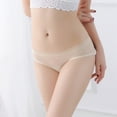 thumbnail image 4 of yunLCZ Women's Cotton Underwear High Waist Womens Sheer Lace Panties Sexy See Through Mesh Cotton Crotch Seamless Briefs, 4 of 4