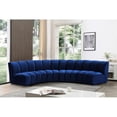 thumbnail image 2 of Meridian Furniture Infinity Navy Velvet 4pc. Modular Sectional, 2 of 4