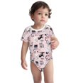 thumbnail image 3 of Balery Cat Pattern Baby Climbing Clothes Infant Bodysuit Cute Infant Bodysuit Baby Romper-18 Months, 3 of 7