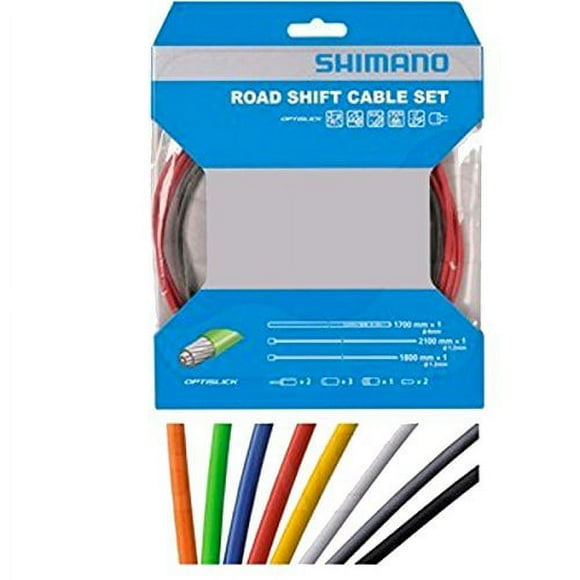 SHIMANO Optislick Derailleur Cable and Housing Set White, One Size
