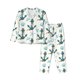 thumbnail image 1 of Fotbe Anchors And Shells Conjunto de Pijama de Manga Larga para Mujer con Estampado, Ropa de Dormir de 2 Piezas, Conjunto de Casa Suave y Cómodo con Bolsillos-Small, 1 of 7