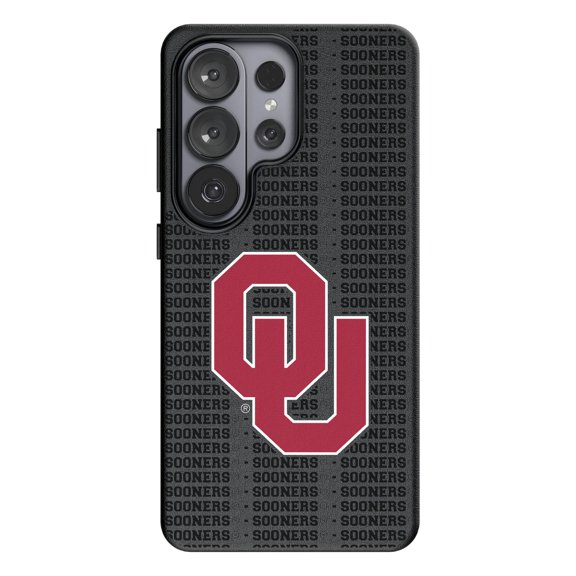 Keyscaper Oklahoma Sooners Text Backdrop Galaxy Magnetic Bump Case