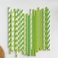 thumbnail image 4 of 100 Pcs Green Paper Straws for Party Decorations, Biodegradable Drinking Straws for Desserts, Pastries, and Bar Beverages, Decorative Event Supplies, 4 of 8