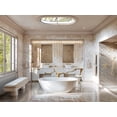 thumbnail image 2 of Rohl TAM08W3IWULB Amahle 1.2 GPM Wall Mounted Widespread Bathroom Faucet - Unlacquered, 2 of 3
