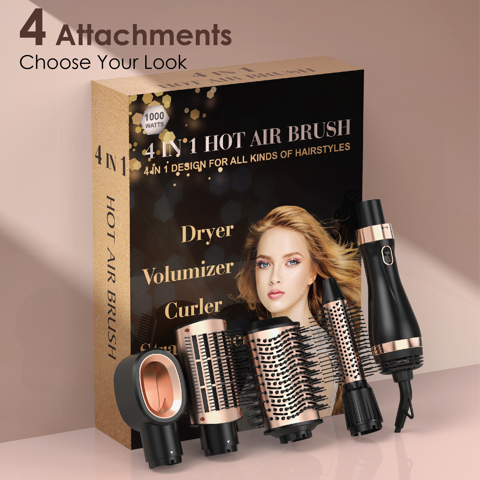 SKIMI Hot Air Brush 4-in-1 Hair Dryer photo 7