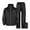 Black, variant on Men's Rain Suit 2 Pcs Waterproof Rain Gear Lightweight Rain Jacket Pants (White XXXL)