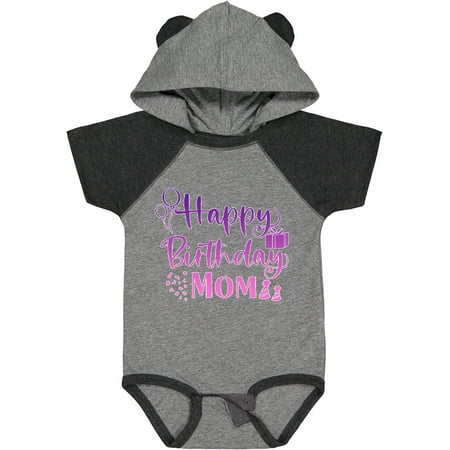 

Inktastic Purple Happy Birthday Mom Gift Baby Boy or Baby Girl Bodysuit