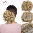 thumbnail image 2 of SEGO Messy Hair Bun with Combs Easy Stretch Dish Hair Chignon Extensions Curly Clip in Updo Hairpiece Short Ponytail Scrunchy for Women, 2 of 6