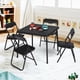 thumbnail image 2 of Negra foldable para niños mesa con 4 forrado sillas y cushioned asientos, 2 of 7