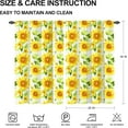thumbnail image 3 of Sunflower Kitchen Curtains Cafe Curtains for Bathroom Dining Room Living Room Pocket Window Drapes 2 Panels Set 28"x36", 3 of 5