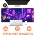 thumbnail image 4 of Purple Cyberpunk Cityscape Gaming Mouse Pad,Large Non-Slip Thick Stitched Edge Mouse Mat for Home Office Gaming Keyboard Desk Pad (35.4 x 15.7 Inches), 4 of 6