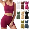 thumbnail image 2 of Ropa interior europea y americana para mujer, sin aros, cómoda, sin costuras, de talla grande, chaleco de yoga, sujetador a prueba de golpes, traje tipo bóxer, 2 of 6