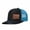 Black and blue, variant on PAPA Letter Embroidered Color Block Trucker Hat Unisex Adjustable Cotton Breathable Fashion Cap for Travel Daily Wear