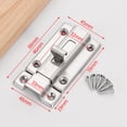 thumbnail image 5 of Cerradura de seguridad de privacidad, pestillo de puerta de acero inoxidable para baño, instalación en doble dirección, fácil instalación y mantenimiento para múltiples usos, incluidas puertas, 5 of 5