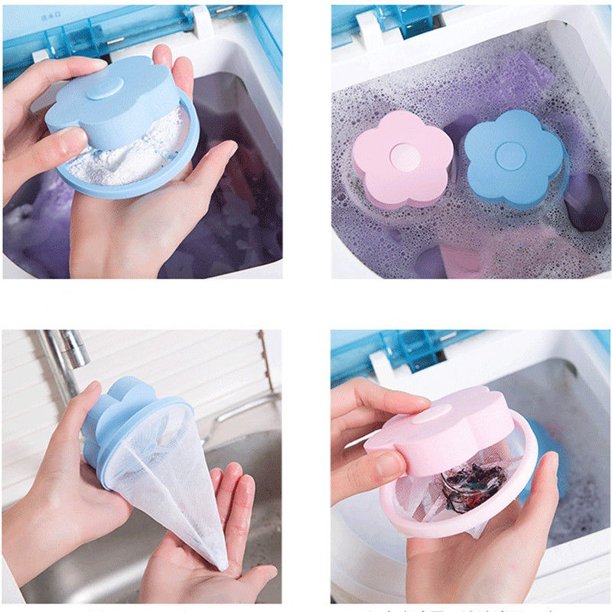 1 Pcs Mesh Filter Bag Floating Washing Machine Wool Filtration Hair ...