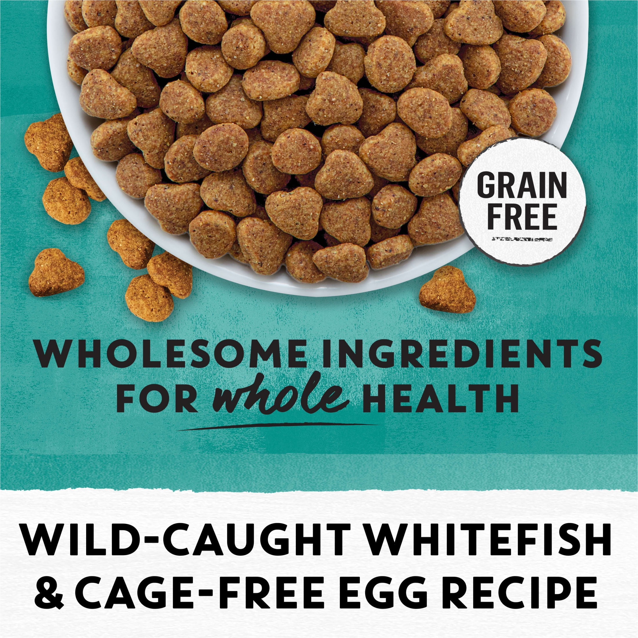 Purina Beyond Grain Free Wholesome Ingredients Dry Indoor Cat Food, Whitefish & Egg, 3 lb Bag