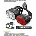 thumbnail image 5 of Apuakthei Potente Luz LED para Bicicleta, Luz Delantera y Trasera para Bicicleta, Luz Delantera y Trasera para Bicicleta Impermeable Recargable por USB, Luz LED para Bicicleta, Luz para Bicicleta,, 5 of 5