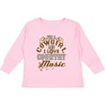 thumbnail image 3 of Inktastic Cowgirl Country Music Lover Girls Long Sleeve Toddler T-Shirt, 3 of 5