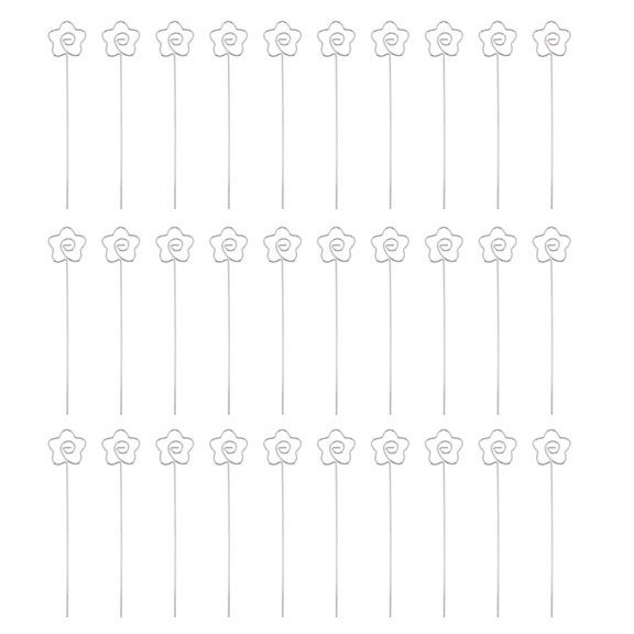 MERRYHAPY Silver Jumbo Paper Clip Table Memo Holder 30Set for Cards and Notes