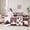 Red, variant on Feelyou Wildlife Moose Deer Twin Bedding Sets 7pcs, Green Buffalo Bedding Comforter Set