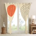 thumbnail image 4 of Retro Minimalism Curtains & Drapes Hippie Modern Curtains, Mid Century Blackout Curtains Abstract Art Living Room Curtains, Geometric Lines Stripes Window Curtains Red Sun Print Bedroom Decoratives, 4 of 6