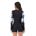 thumbnail image 2 of Traje de surf de manga larga con protección solar Traje de baño para mujer Traje de buceo de ángulo plano Traje de baño sexy, 2 of 5