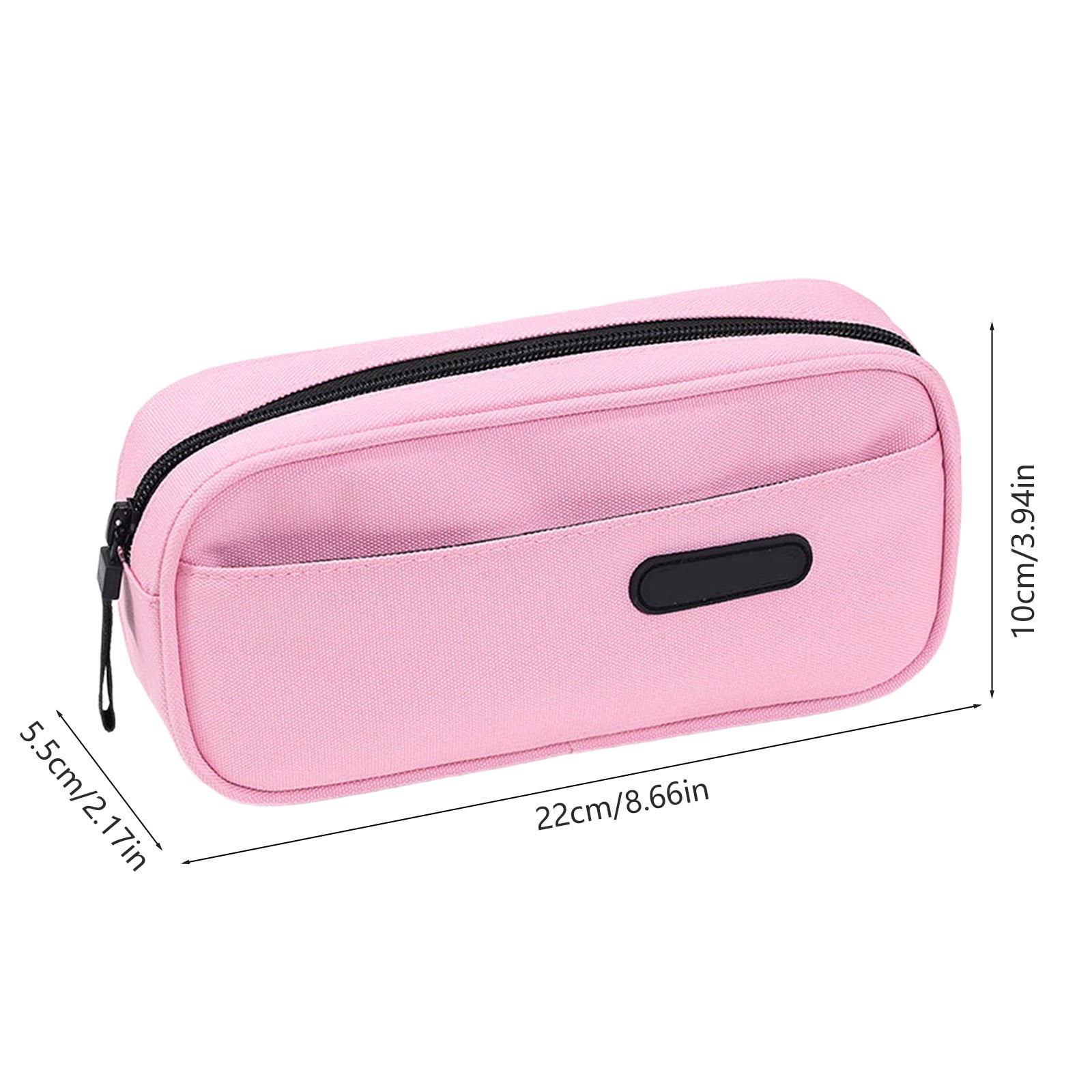 RBCKVXZ Cute Corduroy Pencil Case, Stationery Storage and Organizer, Pen Pouch, Large Pencil Bag with Zipper, Office Supplies (Pink)