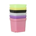 10PCS Gardening Succulent Small Square Pot Colorful Flower Pot Seedling