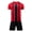 Red, variant on Vedolay Shorts Tracksuit Men's Short Sets Outfits 2 Piece Summer Tracksuit Short Sleeve Zipper Polo Shirt and Shorts Sets,Watermelon Red S