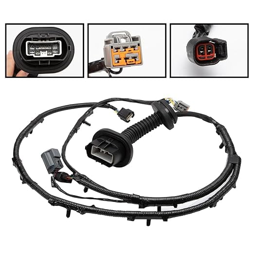Door Jumper Wire Assembly Fits for 2009 2010 2011 2012 2013 2014 F150 Crew Cab Rear Passenger Side Replace 9L3Z-14630-CAA AL3T-14632-DD 9L3T-14632-JCA