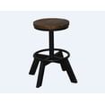 thumbnail image 3 of Mango Wooden Seat with Black Bar Stool, 3 of 3