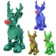 thumbnail image 1 of Reindeer Decoration Model Sleigh Deer Statue, deer statue, metal frame, wooden base, elegant Christmas decor, outdoor home decoration, lightweight portable, for bedroom, holiday season decoration,, 1 of 8