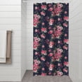 thumbnail image 2 of Pioneer Flower Floral Print Pattern Shower Curtain 36"x72" ,Bathroom Decorative Shower Curtains Set with 12 Hooks,Modern Waterproof Washable Shower Curtain, 2 of 6