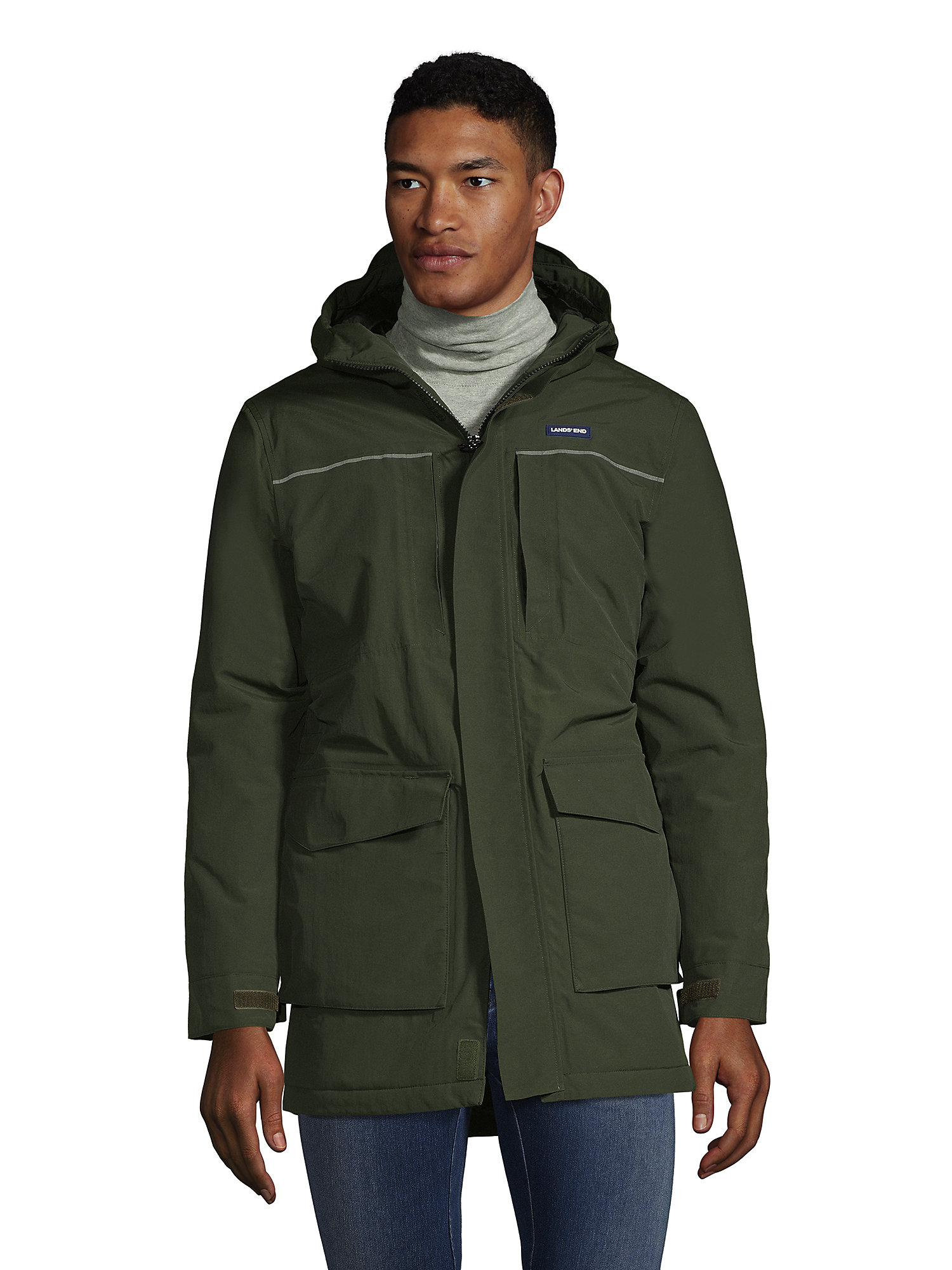 Lands' End Men's Tall Squall Insulated Waterproof Winter Parka