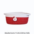 thumbnail image 3 of Christmas Basket, Cotton Christmas Basket for Gifts, Rope Woven Storage Basket with Handle and Santa Claus Doll, Christmas Holiday Cotton Basket for Gifts Candy Toy Tabletop Home Decor, 3 of 8