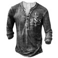 thumbnail image 1 of Camiseta Vintage para hombre, camisa de manga larga con cuello en V de imitación de algodón, ropa informal de gran tamaño, Camisa estampada con ancla de barco, otoño, 1 of 4
