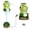 Green, variant on Dinosaur Water Sprinkler for Kids, Outdoor Summer Rocket Toy with LED Light & 360° Spin, Space Rocket Water Launcher for Backyard Lawn, DIY Stickers