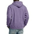 thumbnail image 5 of Men's 1/4 Zip Hooded Sweatshirt for Casual Wear, Winter Lounge, and Christmas Relaxation,Purple,4XL, 5 of 6