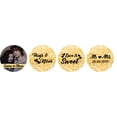 thumbnail image 2 of Darling Souvenir chocolate Labels 190 Pcs Love is Sweet Photo Wedding Custom Stickers-Glitter Gold, 2 of 2